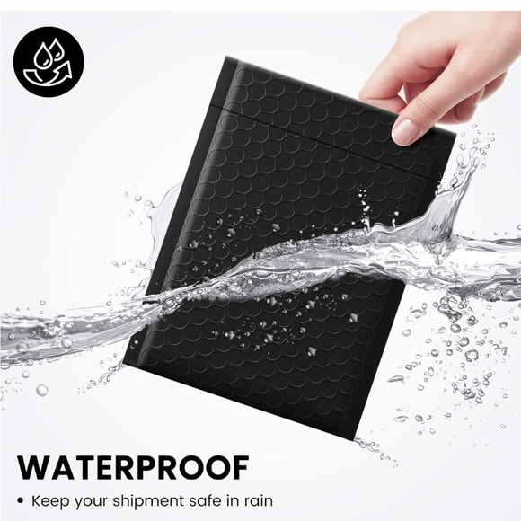 NEW!🖤10 pack Bubble Envelope 6 x 9 inch- Black - Picture 3 of 4
